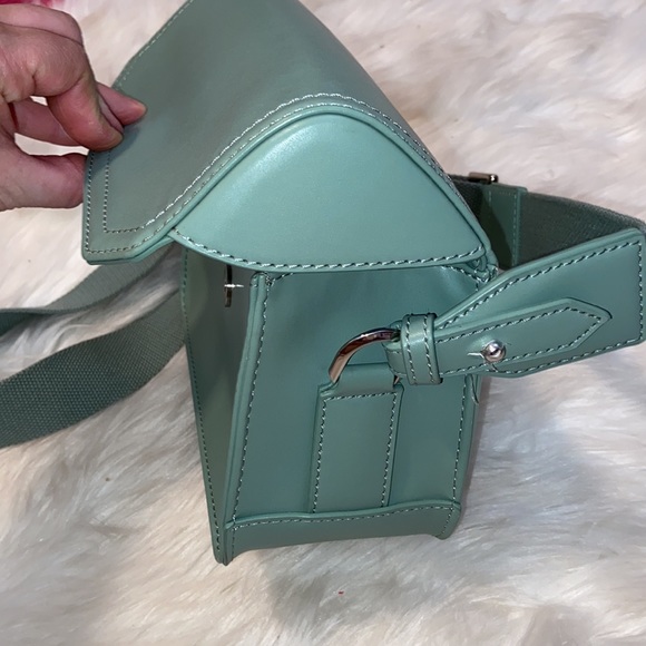 Charles & Keith Save Green Mini Crossbody Buckle Strap Bag - Picture 11 of 16